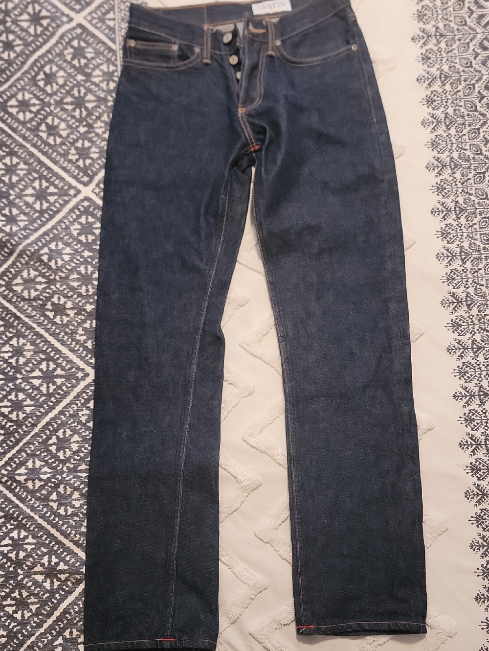 Gustin Men’s Dark Indigo Straight Jeans